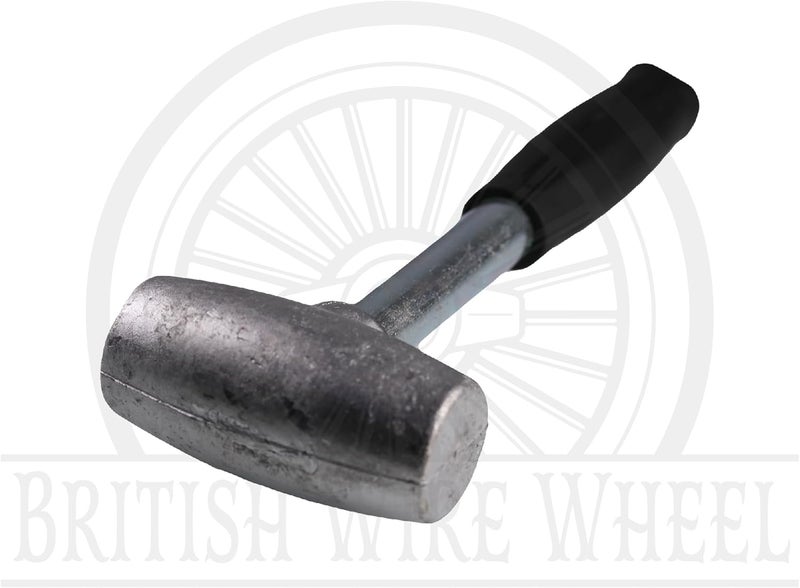 British Wire Wheel 4lb Lead Hammer for Knock Off Wheels - Lead Alloy Non-Marring Automotive Dead Blow Hammer | Perfect Tool for Knock-Off Spinner Caps for Lowriders and Classic Cars with Wire Wheels - Image 4